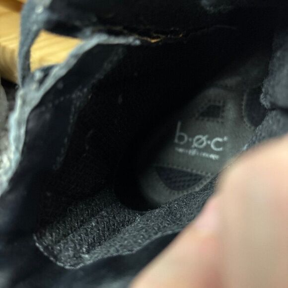 boc Quilted Boots Brightop Womens Size 7 Black Vegan Leather Combat Ankle Bootie - Picture 8 of 11